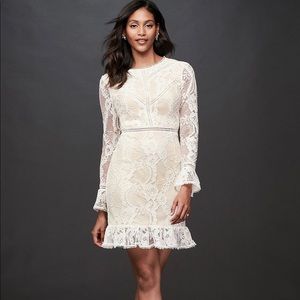 NWT David’s Bridal LACE ILLUSION SHORT DRESS